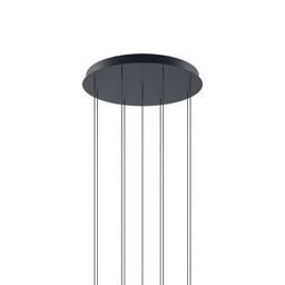 Canopy 9 Lights Round (Black)