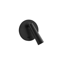 Gamma Round Wall Light (Black)