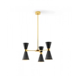 Megafono Suspension Lamp (Gold/Black)