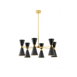 Megafono Suspension Lamp (Gold/Black)