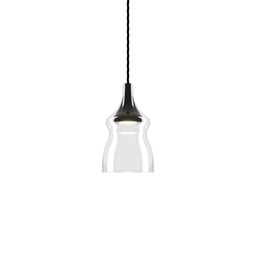 Nostalgia Suspension Lamp (Clear, Black, Small)