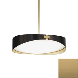 Ring Stem Suspension Lamp (Satin Brass)