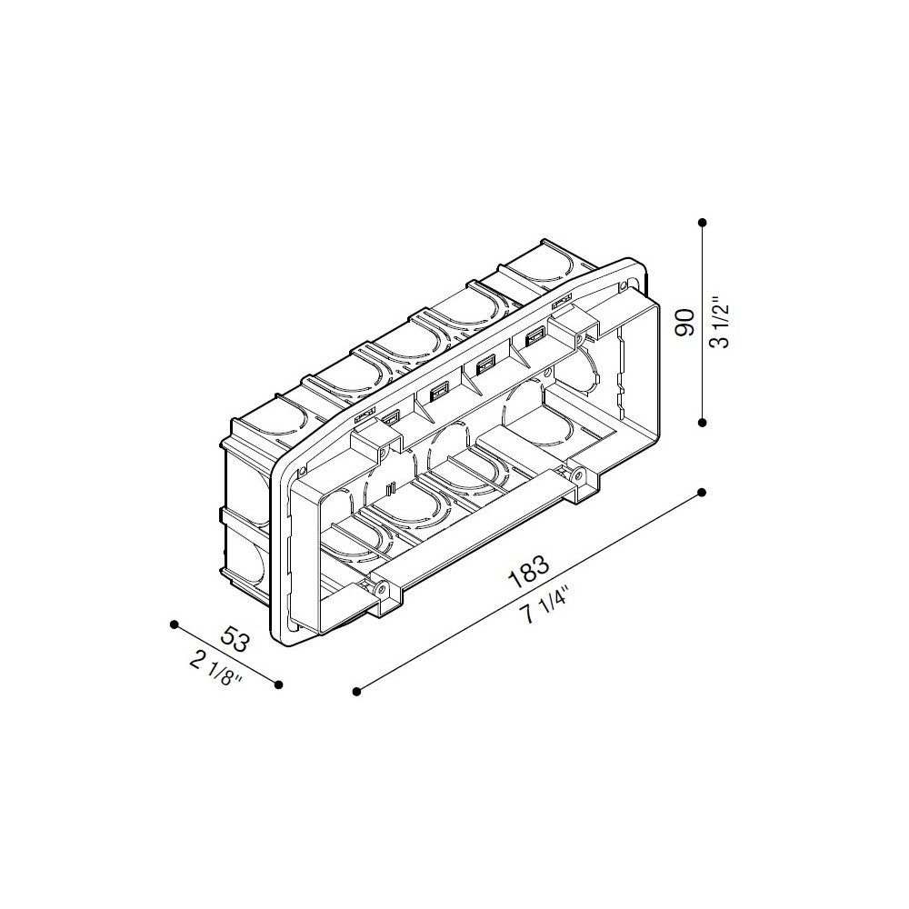 Lombardo Recess Box 506L | lightingonline.eu