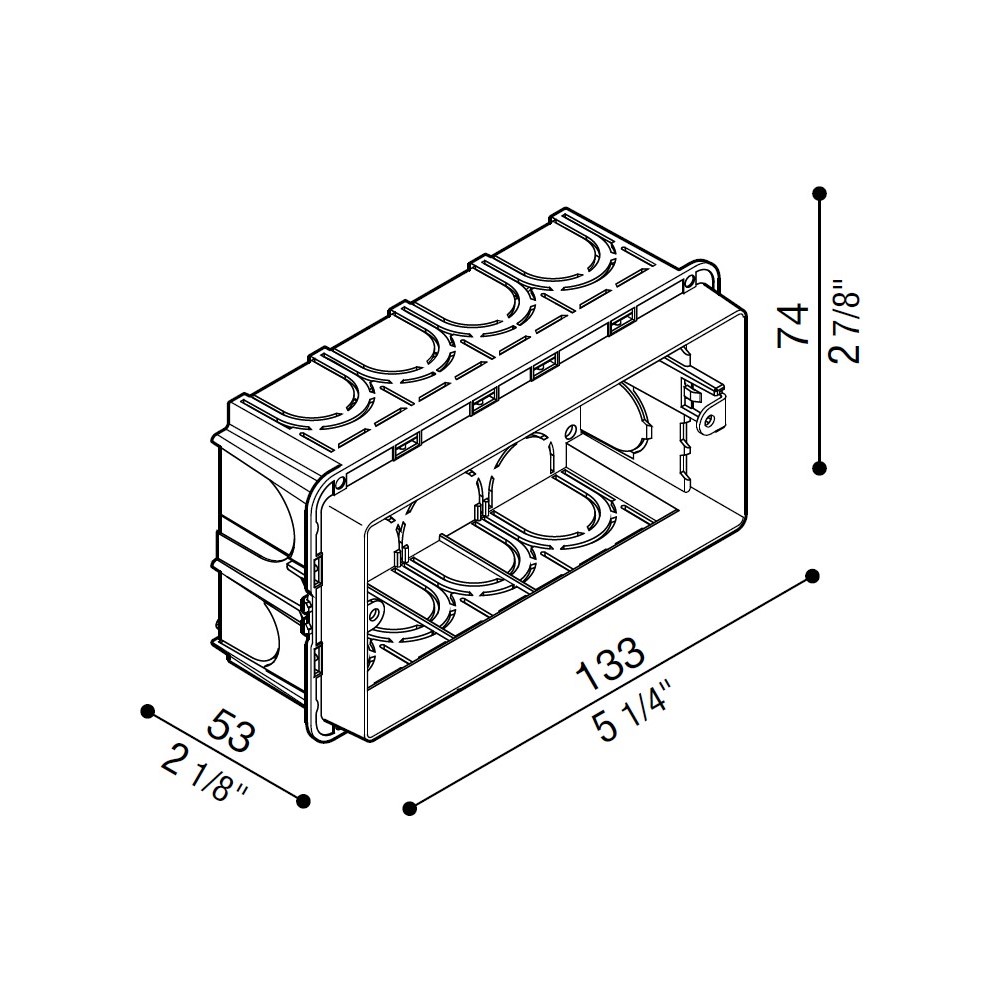 Lombardo Recess Box 504 | lightingonline.eu