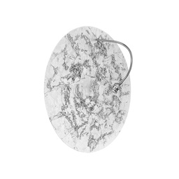 Luna Piena Wall and Ceiling Light (Silver Color Leaf, Ø80cm)