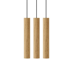 Chimes Cluster 3 Suspension Lamp (Oak)