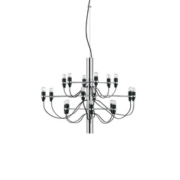 2097/18 Chandelier (Chrome, Clear Bulbs)