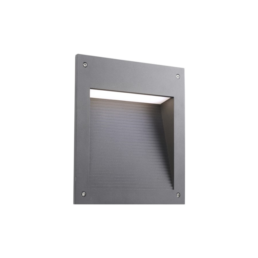 Leds C4 Micenas Asymmetrical Square Outdoor Recessed Wall Light | lightingonline.eu