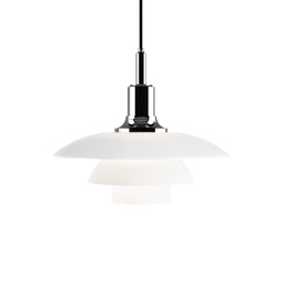 PH 3½-3 Glass Suspension Lamp (Chrome plated)