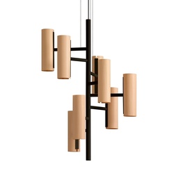 Black Note Chandelier (Beech, Black, 0-10V)