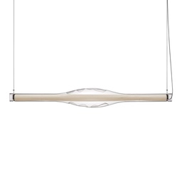 Dune Horizontal Suspension Lamp (White Veneer, 0-10V)