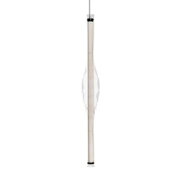 Dune Vertical Suspension Lamp (White Veneer, 0-10V)