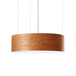 Gea LED Suspension Lamp (Natural Cherry Veneer, 0-10V)