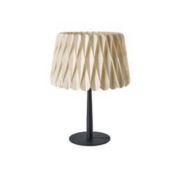 Lola Table Lamp (White Veneer, Black)