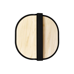 Omma Wall Light (White Veneer, Black)