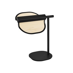 Omma Table Lamp (White Veneer, Black)