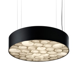 Spiro Suspension Lamp (White Veneer, Black, 0-10V)