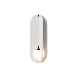 Solli Cocoon 1.0 Suspension Lamp (Marble Grey, 2700K - warm white)