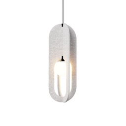 Solli Cocoon 2.0 Suspension Lamp (Marble Grey, 2700K - warm white)