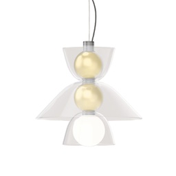 Gems Short 2 D50 B Suspension Lamp (Clear, 2700K - warm white, DALI)