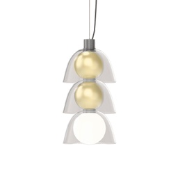 Gems Short 2 D30 B Suspension Lamp (Clear, 3000K - warm white, DALI)