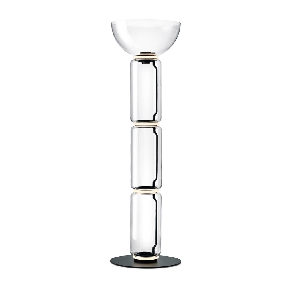 Flos Noctambule 3 High Cylinders &amp; Bowl Floor Lamp | lightingonline.eu