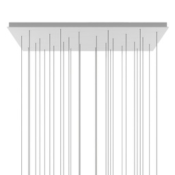 Rectangular Canopy for 28 pendants (Matte White)