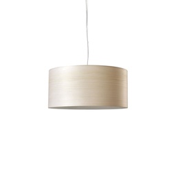 Gea E27 Suspension Lamp (White Veneer, Small)