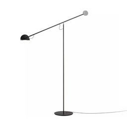 Copérnica P Floor Lamp (Graphite-Satin Nickel-Black)