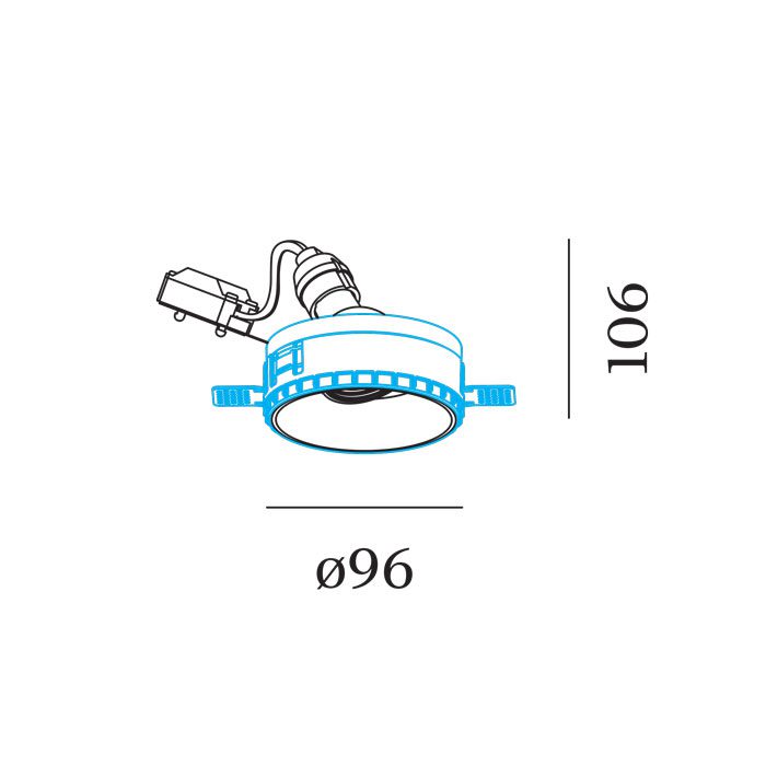 Wever &amp; Ducré DEEP ADJ PLASTERKIT | lightingonline.eu