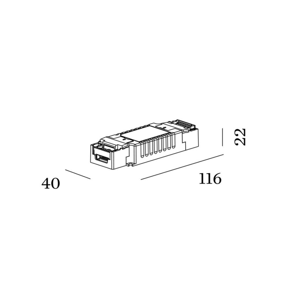 Wever &amp; Ducré DRIVER 500mA 20W 3-40V DALI / PUSH DIM | lightingonline.eu