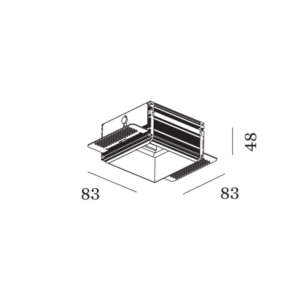 Wever &amp; Ducré STRANGE / SNEAK TRIMLESS 1.0 ALUMINIUM PLASTER KIT | lightingonline.eu