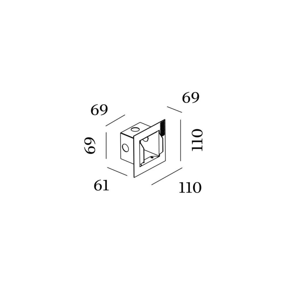 Wever &amp; Ducré ORIS / RETO 0.8 RECESSED HOUSING INCL. PLASTERKIT | lightingonline.eu