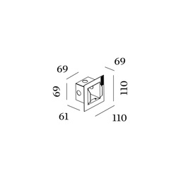 ORIS / RETO 0.8 RECESSED HOUSING INCL. PLASTERKIT