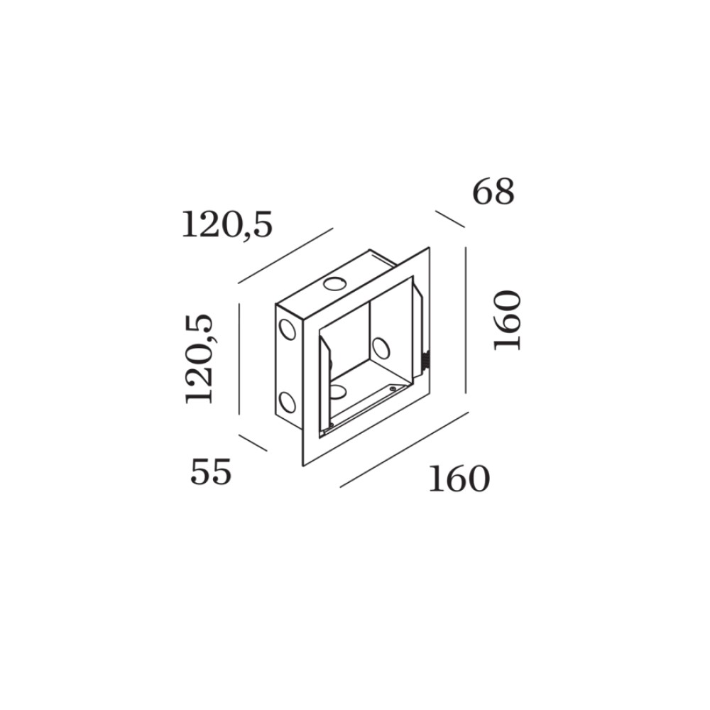 Wever &amp; Ducré ORIS / RETO 1.3 RECESSED HOUSING INCL. PLASTERKIT | lightingonline.eu