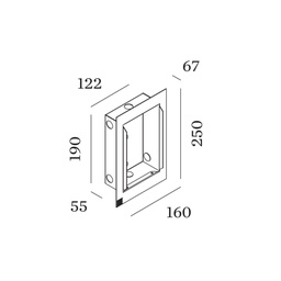 ORIS / RETO 2.0 RECESSED HOUSING INCL. PLASTERKIT