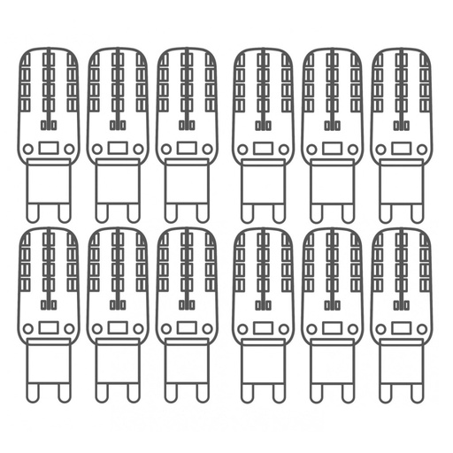 G9 led kit 2700K 12x 2,2W 200lm 230V