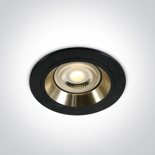 Dark Light Dual Ring Aluminium Recessed Ceiling Light