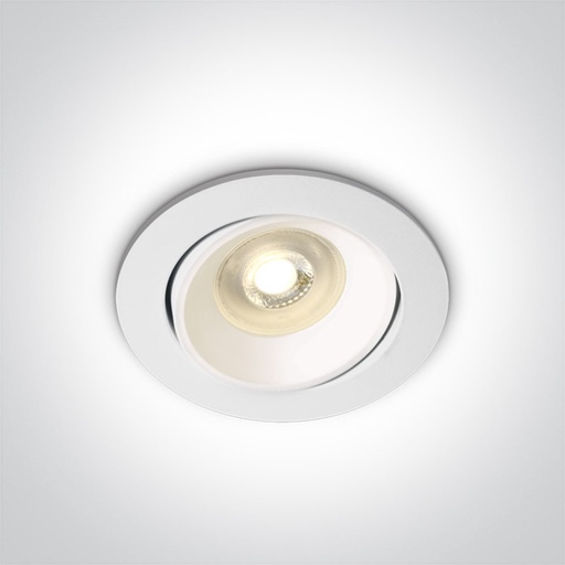 Round Retro GU10 Aluminium Recessed Ceiling Light