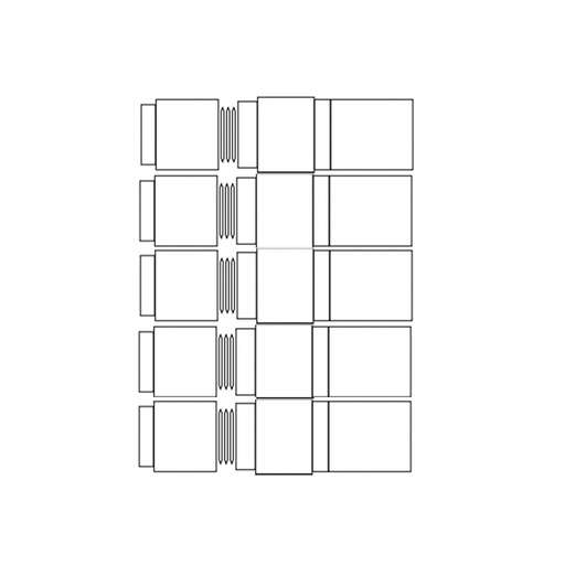 Quick IP68 multiple connector / max 5 connections