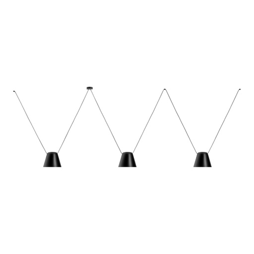 Attic 3 Conic Shape Suspension Lamp