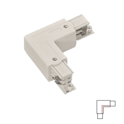 Right L connector White