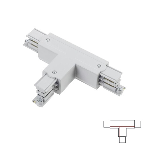 Right T connector 2 White